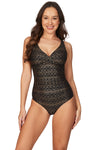 Deco Foil Louise One Piece Swimsuit - Nip Tuck Swim US
