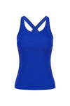 Blue Candelo Active Wear Sports Bra Tank Top