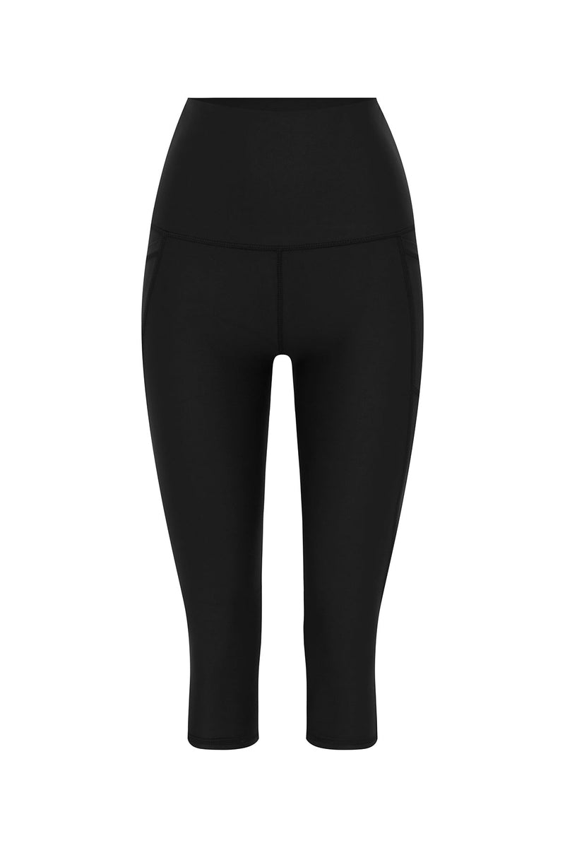 Black Walaga Capri Leggings - Nip Tuck Swim Australia