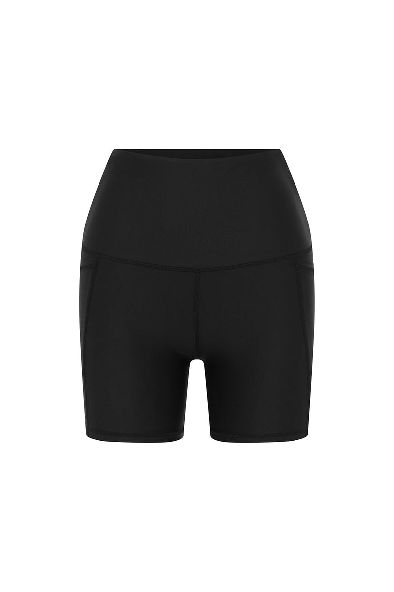 Black Narooma Bike Shorts - Nip Tuck Swim Australia