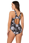 Dahlia Daze Chlorine Resistant Dawn One Piece Swimsuit - Nip Tuck Swim Australia