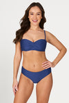 Blue Gamma Texture Jacinta D / DD Cup Underwire Bikini Top