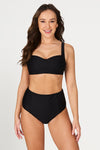 Black Gamma Texture Joanne Bikini Top