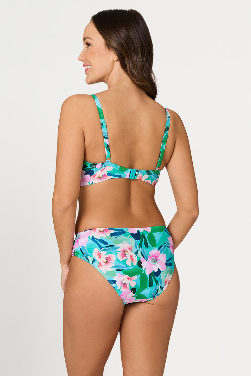 Peonies Isla C / D Cup Underwire Bikini Top - Final Sale