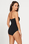 Black Must Haves Colette Bandeau One Piece Swimsuit - Nip Tuck Swim Australia