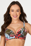 Black Hot Tropics Ruth D DD Bikini Top - Final Sale