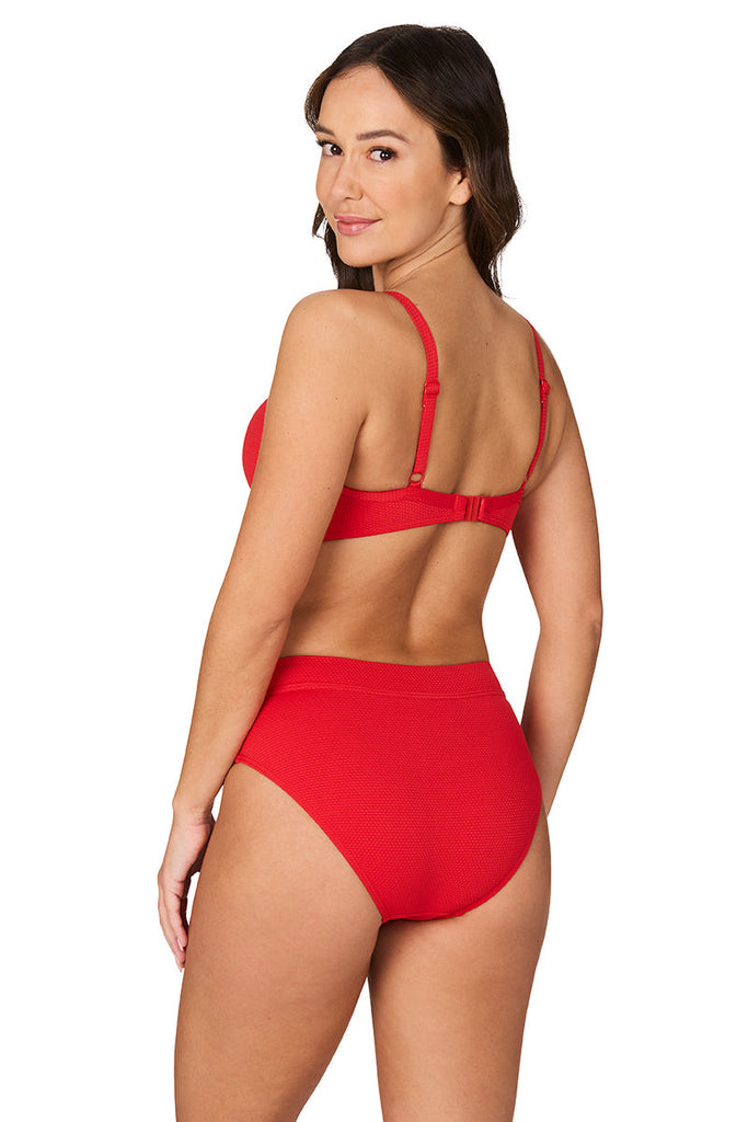 Red Must Haves Ruth D DD Cup Underwire Bikini Top - Nip Tuck Swim US