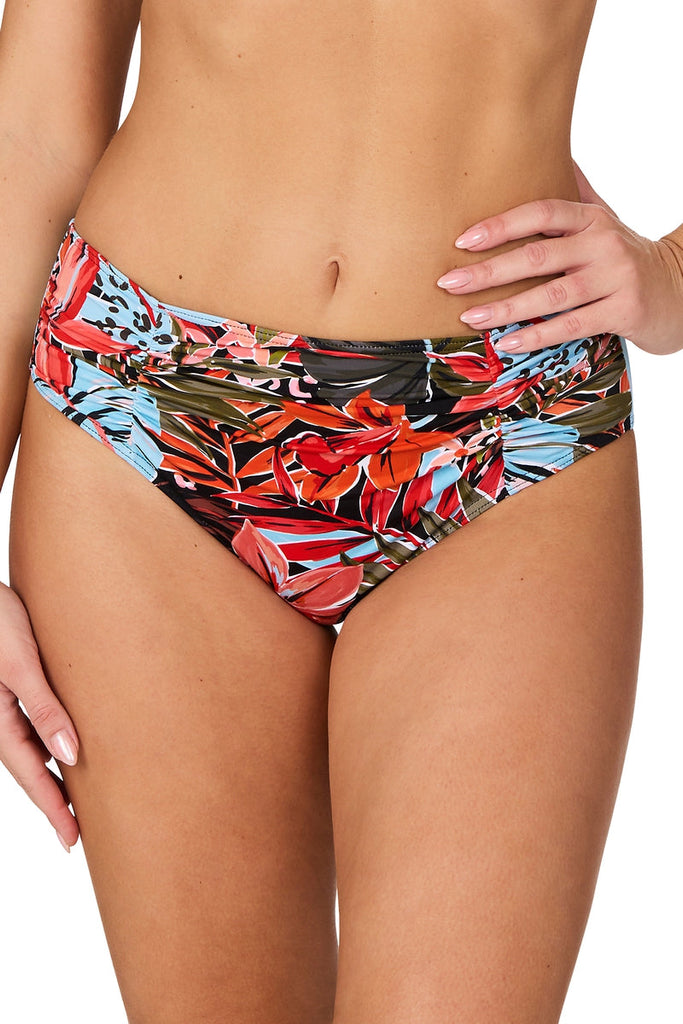 Black Hot Tropics Brigitte Bikini Bottom - Nip Tuck Swim US