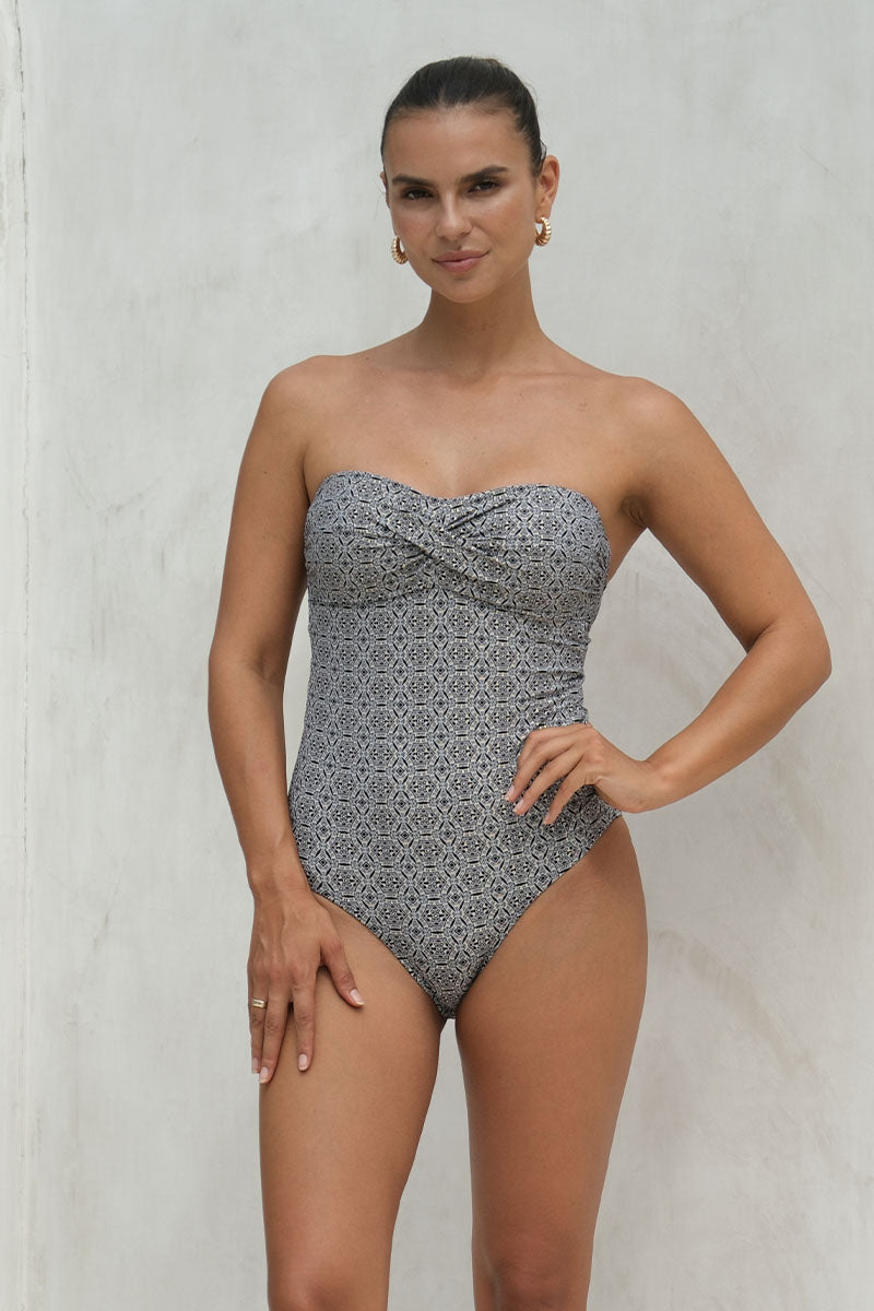 Tintilating Tile Jacinta Bandeau One Piece