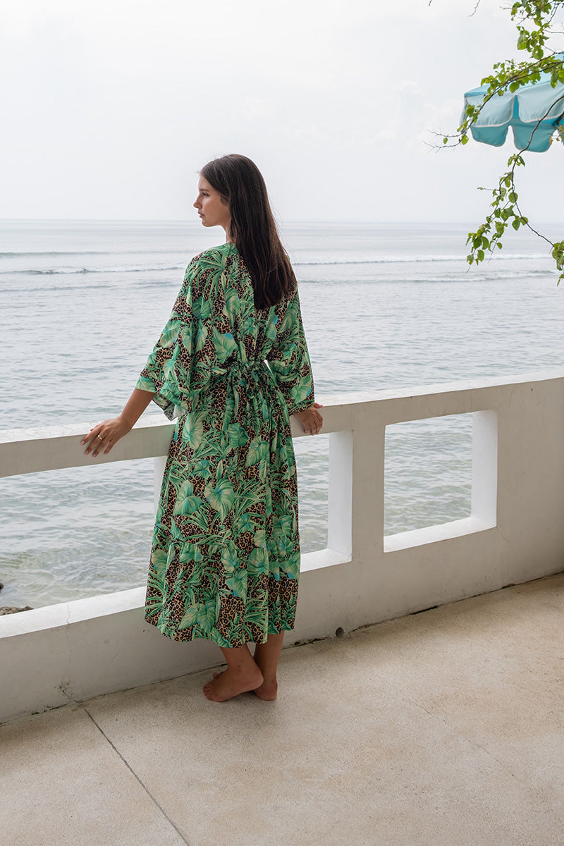 Exotic Eden Corrimal One Size Maxi Dress