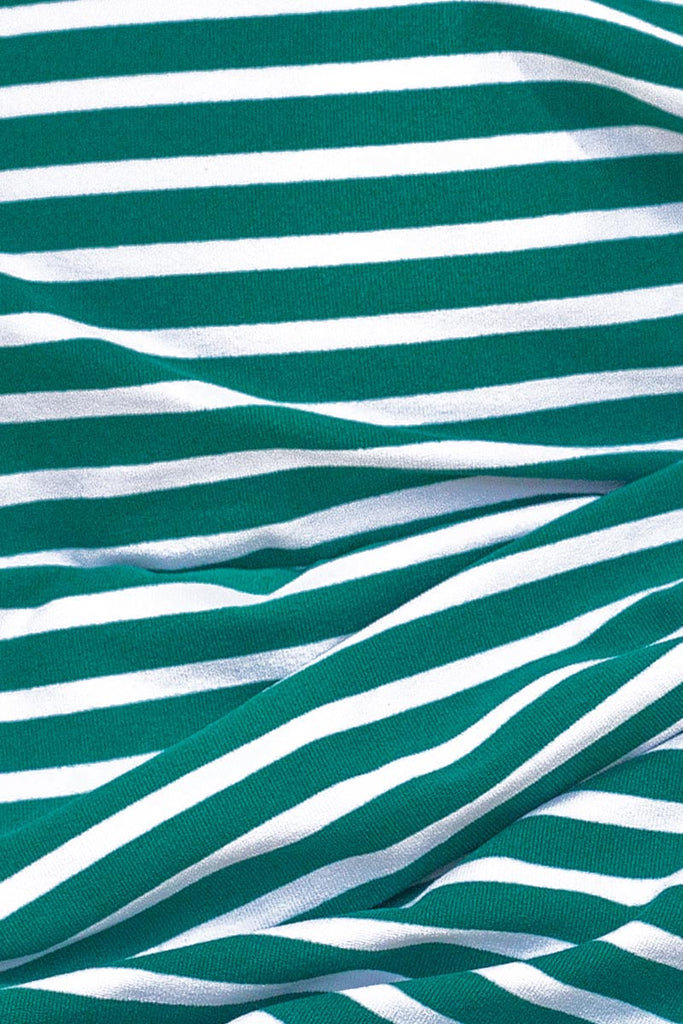Green Torino Stripe Amanda One Piece Swimsuit - Nip Tuck Swim US