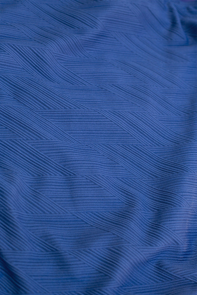 Blue Gamma Texture Rhonda One Shoulder Swimsuit - Nip Tuck Swim US