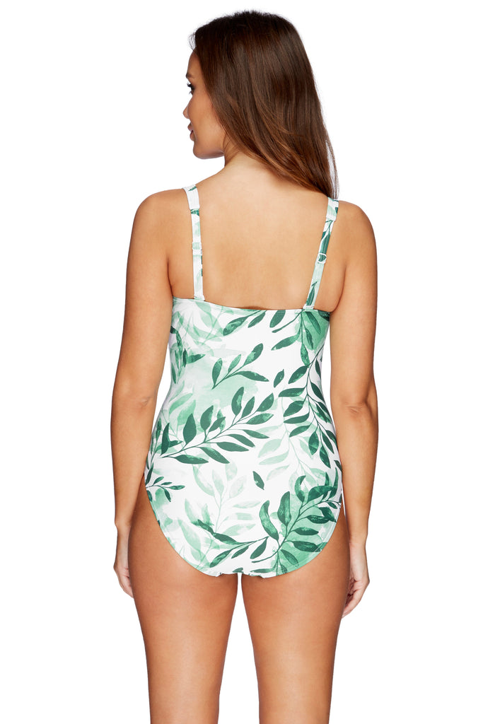 Green Oasis Joanne One Piece Swimsuit - Final Sale - Nip Tuck Swim US