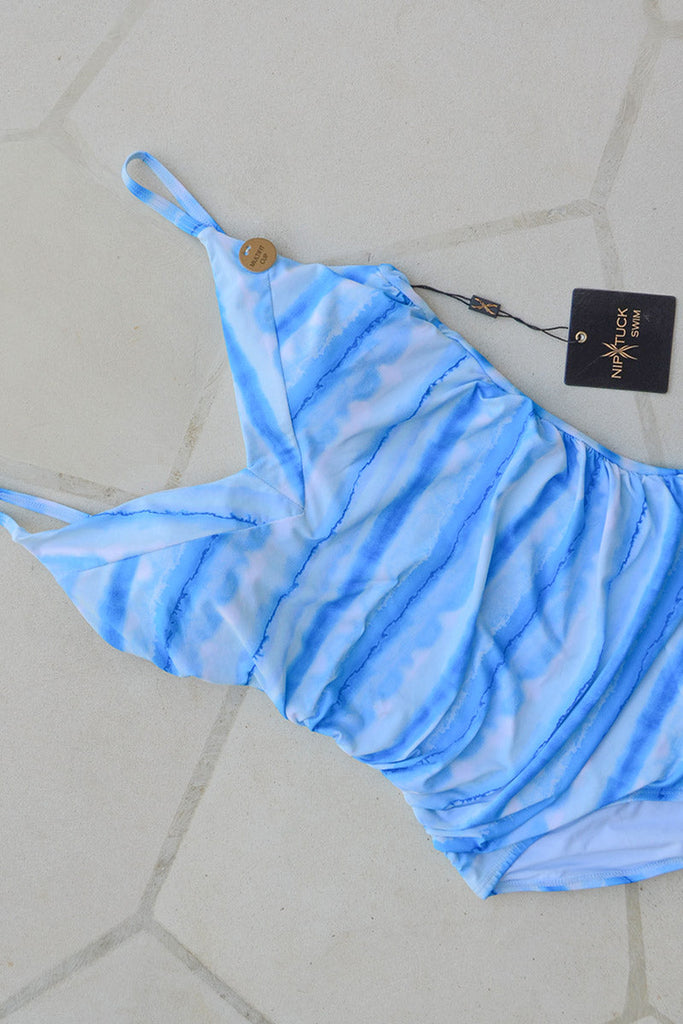 Blue Line Dyed Edith One Piece Swimsuit - Final Sale - Nip Tuck Swim US