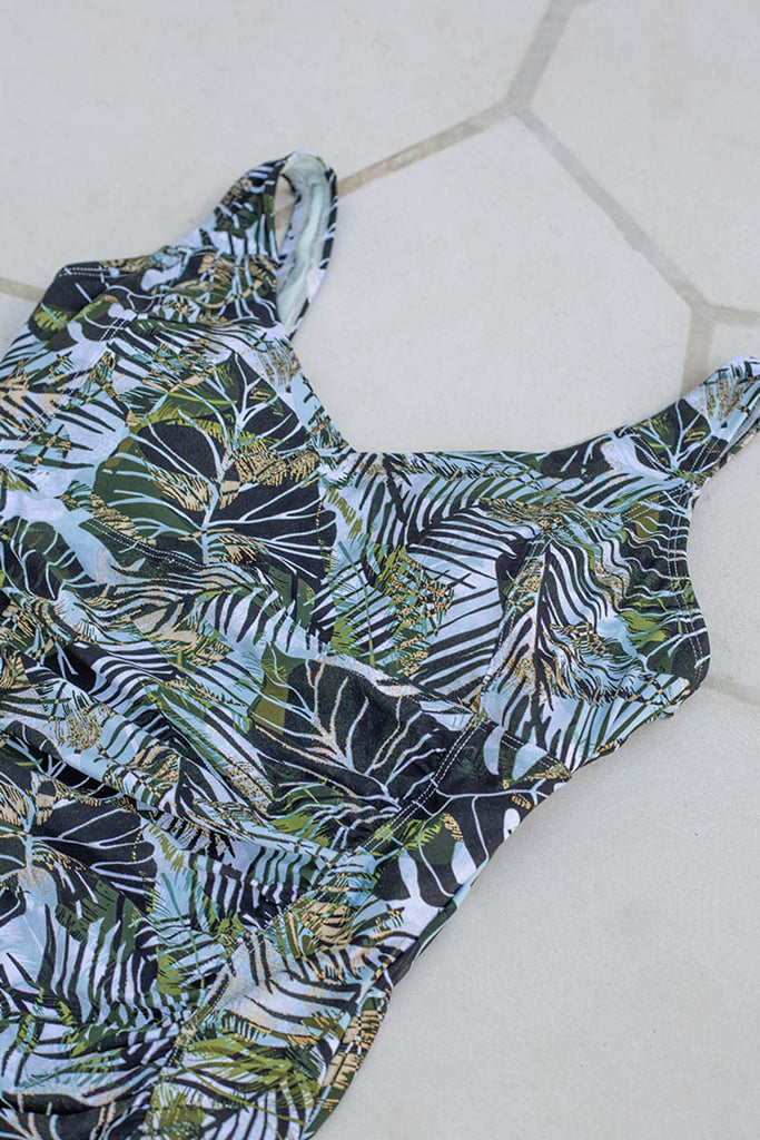Desert Palm Foil Evelyn E / F Cup Underwire One Piece Swimsuit - Final Sale (DNPL LA ONLY) - Nip Tuck Swim US