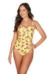 Sunflowers Joanne One Piece Swimsuit - Final Sale (DNPL TJX - LA ONLY) - Nip Tuck Swim US