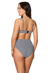 Black Xylophone Stripe Connie High Waist Bikini - Nip Tuck Swim US