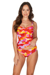 Mauve Tall Poppies Joanne Tankini (DNPL - BEALLS) - Nip Tuck Swim US