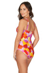 Mauve Tall Poppies Joanne Tankini (DNPL - BEALLS) - Nip Tuck Swim US